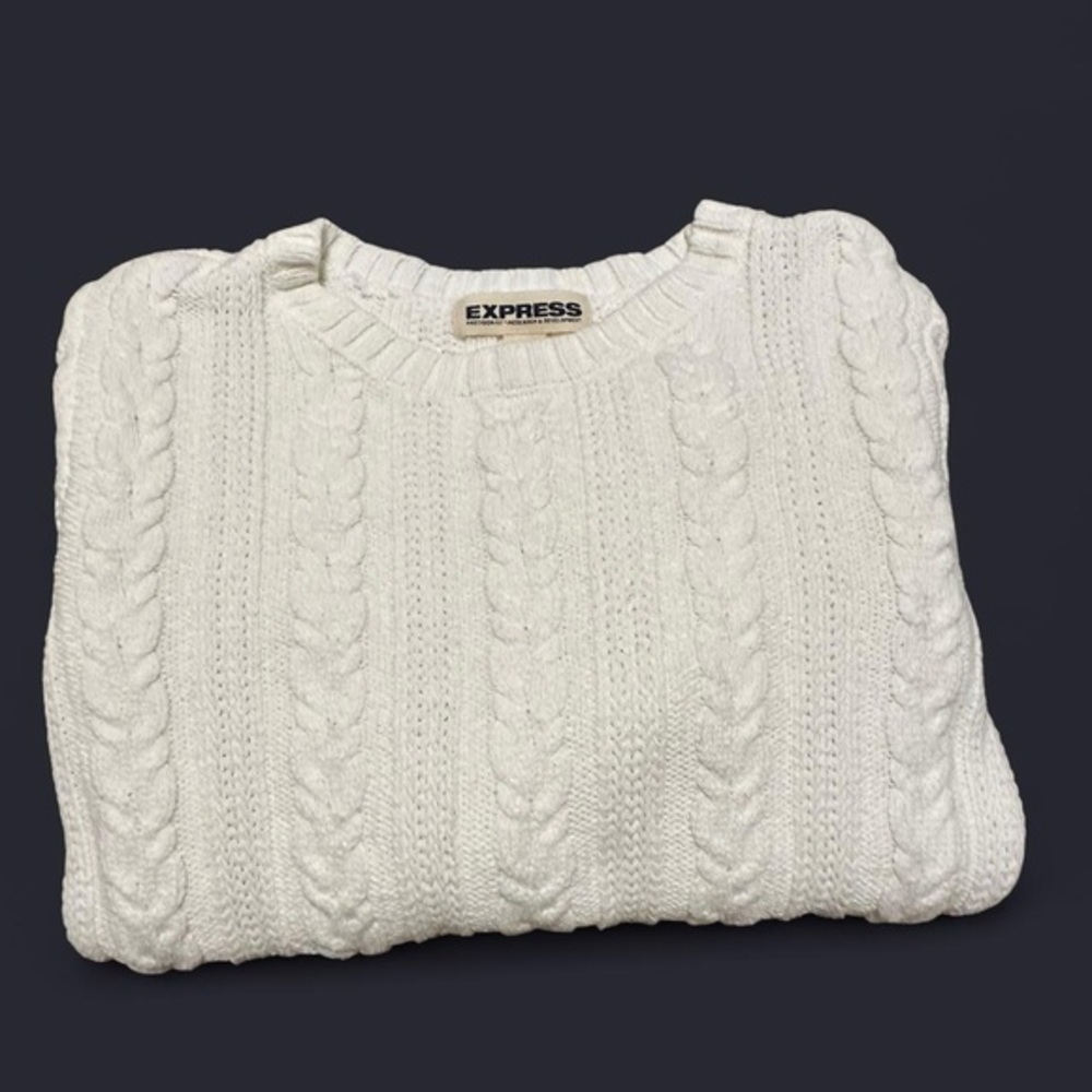 Y2K Express Precision Fit Cable Knit Sweater